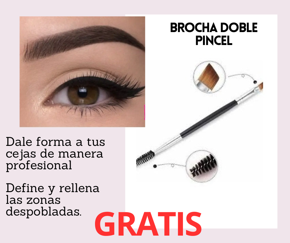 Tinte voluminizador para cejas (Obsequio brocha doble pincel)